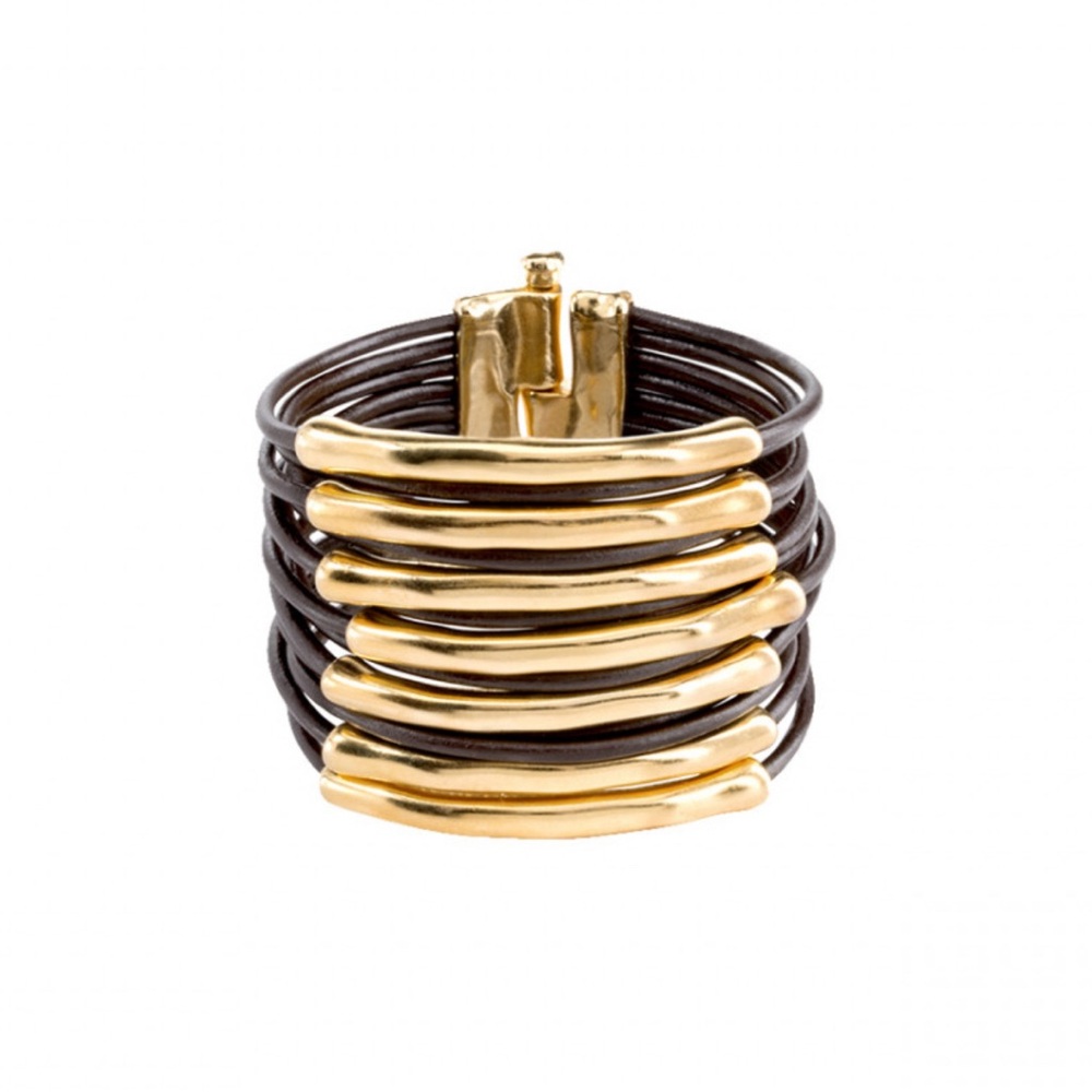 UNO de 50 Brown Bracelet with Modern Design